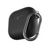 Keybudz AirPods4 Elevate Silicone Case AirPods 4th Generation Full Smooth Soft Lid with Strap Hole Includes Drop AirPods 4 Black KB27440AP4