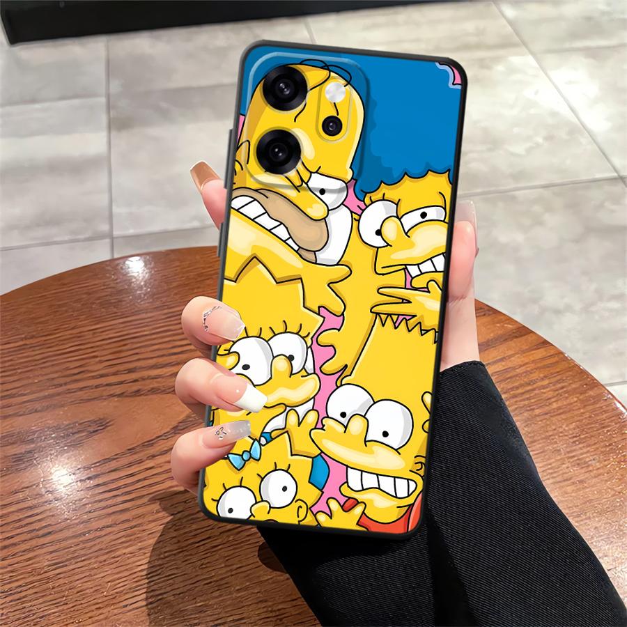Чехол для Oppo A83 A76 F9 F11 F29 A74 A78 A84 A98 A96 A93 Reno 4F 5 6 7 8 10 11 14 Чехол для телефона Мультяшный С-Симпсоны