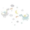 [A1555] - Pastel 'Dragons' Sticker Sheet - 20x70 Cm