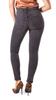 Spodnie Jeans Damskie Z Wysokim Stanem Szare 36