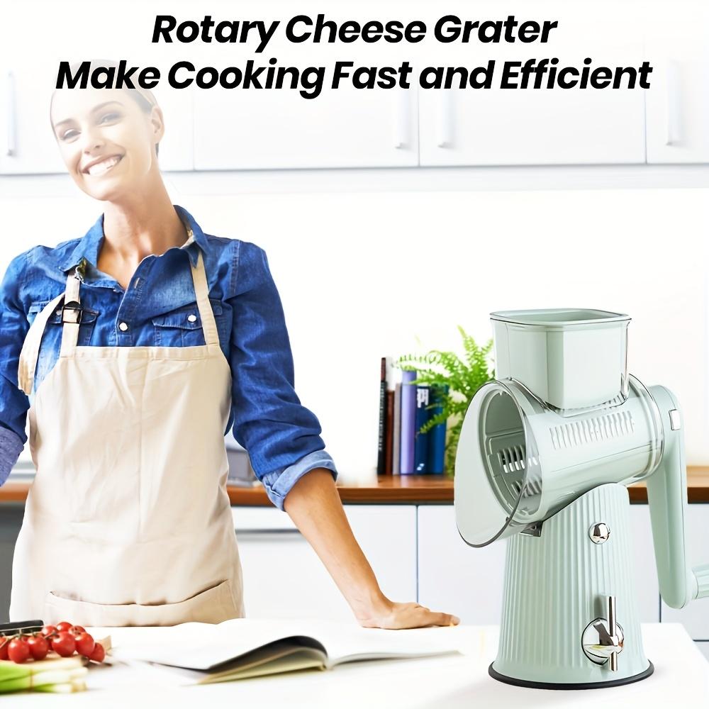 Multifunctional Vegetable Cutter, Roller Shredding and Slicing Meat Grinder, Household Anti-injury Hand Crank Wire Wiping Artifact