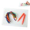 2 Sets Kids Educational Threading Board Fine Motor Skills Focus Training Pattern Weave Activity