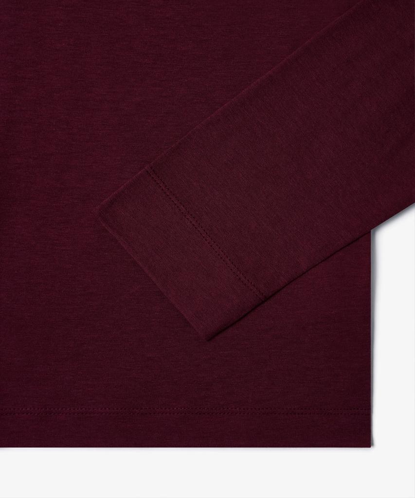 38COMEONCOMMON Tencel Long Sleeve T-Shirts (Burgundy)