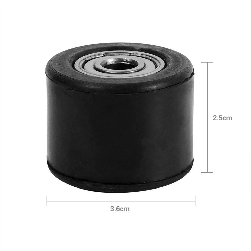 8mm Size Tensioner Pulley Rubber Guide Wheel Replacement Part Pulley Roller Tensioner Motorcycle