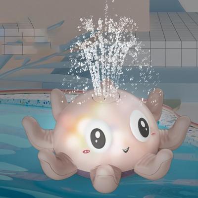 Игрушка для ванной осьминог, игрушка для ванной, игрушка для бассейна с брызгами, игрушка для крытого бассейна. Подходит для 8 сценариев: плавание, помощь при купании, батарея в комплект не входит