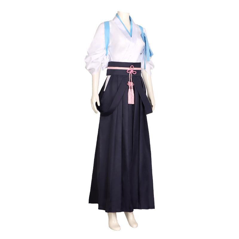 Genshin Impact Kamisato Ayaka Cosplay Suit With Polyester Material For Anime And Game Fans
