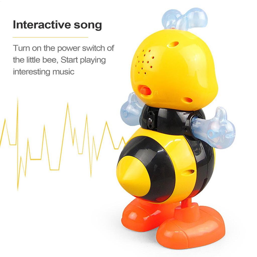 Dancing Bee Dancing Bee For Kids Swinging Bee Musical Dancing Bee Toy Electronic Cartoon Bee Preschool Learning Toys
