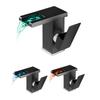 NEW LED Luminous Faucet Waterfall Water Hot&Cold Temperature Control Discoloration Three-Color Color Changing Washbasin Bathroom Sink Mixer Tap