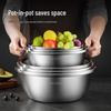 maxcook Набор из 3 мисок для смешивания из нержавеющей стали