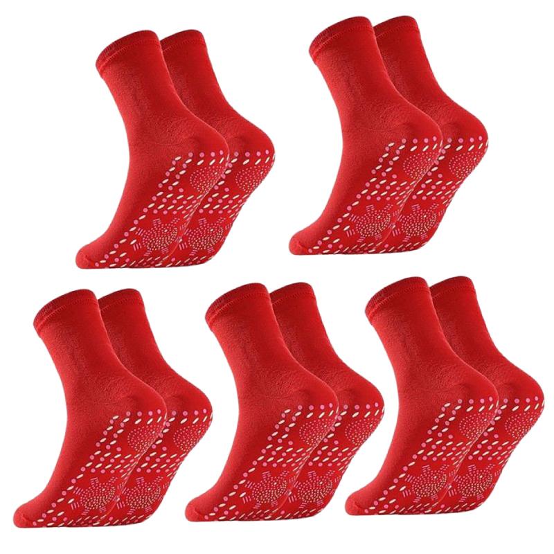 Tourmaline Self-Heating Thermal Socks for Winter - Magnetic Therapy Slimming Design (1/3/5 Pairs)