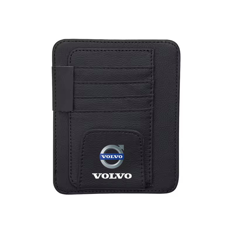 For Volvo XC90 XC60 V50 S60 V70 V60 V40 S90 olestar AWD XC40 S80 T6 Car Sun Visor Ticket Storage Bag Card Bag Sunglasses Holder