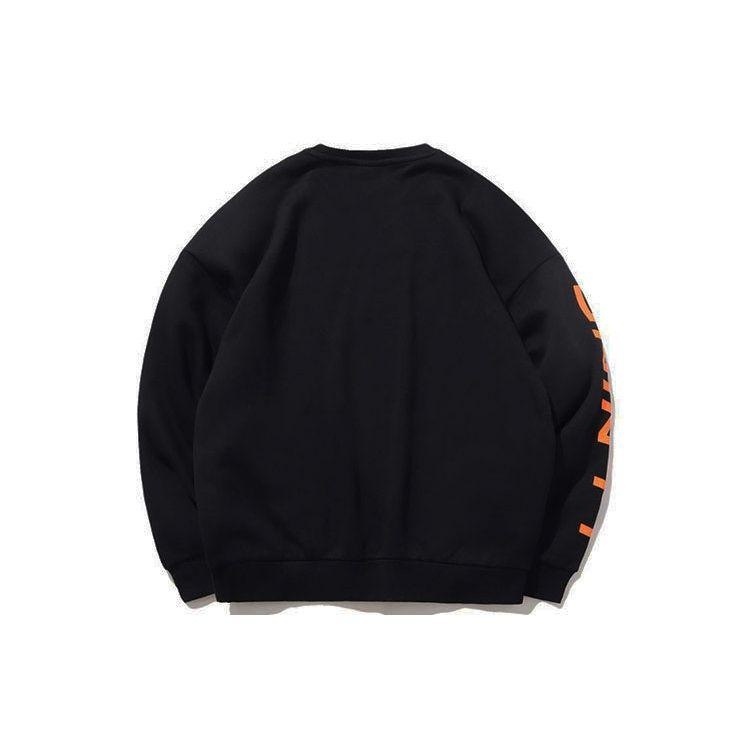 Мужская толстовка Li Ning с флисовой подкладкой и круглым вырезом, повседневная, черная, AWDP932-32