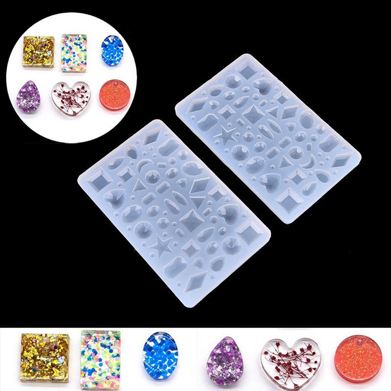1X Diy Silicone Pendant Mold Making Jewelry For Resin Necklace Mould Craft Tool
