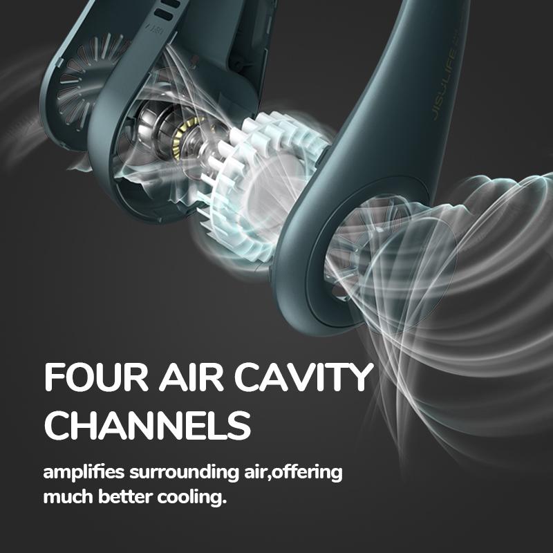 Легкий USB-вентилятор для шеи высокого качества: Мини, Без листьев, Регулируемая скорость, Идеально для летней одежды, Горячая распродажа