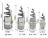 1/4" 3/8" 1/2" 3/4" 1" BSP Нержавеющая сталь 316L Спиральная коническая распылительная форсунка для пылеулавливания