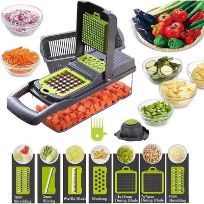 14/16-в-1 ручной измельчитель овощей для кухни, терка, кубикорезка, слайсер, многофункциональный инструмент для приготовления лука и овощей