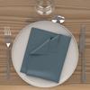 Set of 3 40x40 Cm ALIX Celadon Blue Napkins, by Soleil d'Ocre