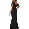 Spring 2024 Women's Off-Shoulder Sleeveless Bodycon Formal Dress