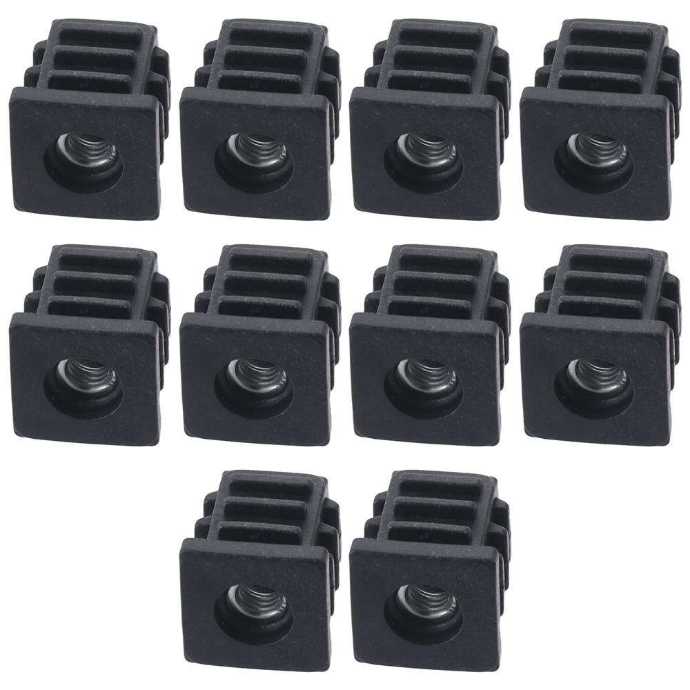 Квадратные заглушки для труб без отверстия M6, заглушки для труб, модные заглушки, дом