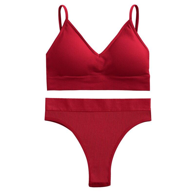 FINETOO Женский бесшовный комплект с бюстгальтером, бюстгальтер + трусики, бюстгальтер для фитнеса, нижнее белье, женские купальники с эффектом пуш-ап, сексуальная майка для девочек