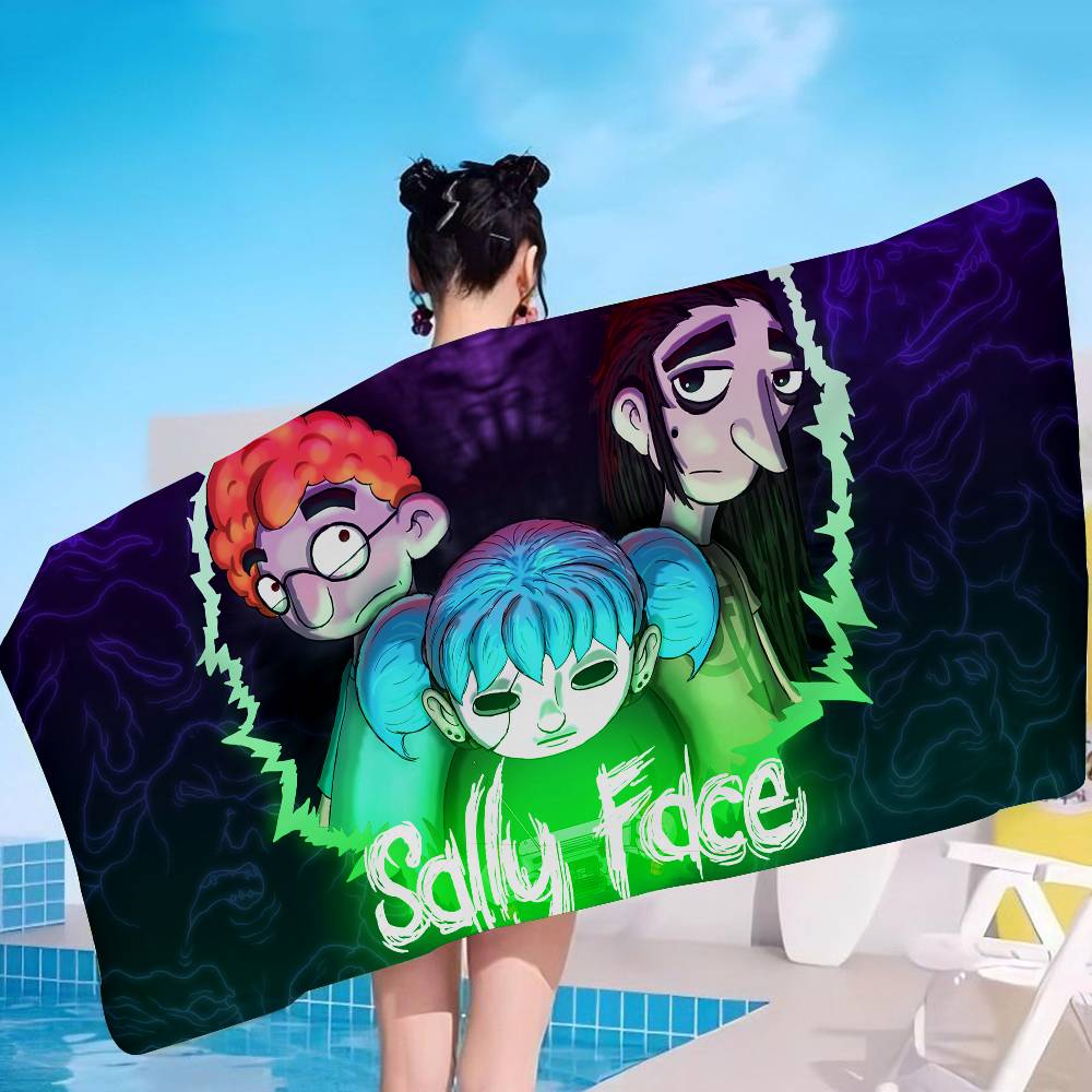 Игровой S-Sally F-Face Микрофибра Печатное Пляжное Полотенце Горный Туризм Йога Пляж Плавание Бег Впитывающее Мягкое Полотенце