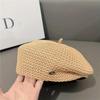 Women's Fashion Beret Hat, Breathable Versatile Painter Crochet Hat For Spring Autumn