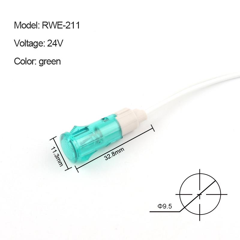 5 шт. сигнальная лампа панель монтажа неоновый индикатор 380 220 В 12 В/24 В постоянного тока 10 мм MDX-11A с проводом направляющая сигнальная лампа красный зеленый желтый