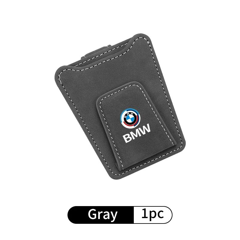 BAAL1 New 2025 Car Glasses Clip Sun Visor Card Glasses Holder Cars Accessories For BMW Motorsport X1 X3 X5 E39 E46 E90 F20 E60 F30 E36