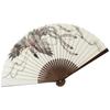 [Stylish Kimono Iroha] Kyoto Fan, Antibacterial Washi Paper Fan with Four Sacred Beasts, Karaki Wood, Men's, 22cm (Suzaku)