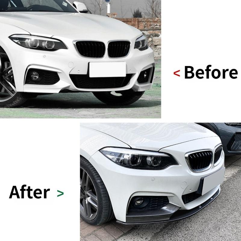 MP Style Front Bumper Lip Splitter Corner For BMW 2 Series F22 F23 M Sport 2015-2019 Exterior Refit Body Kit Accessories