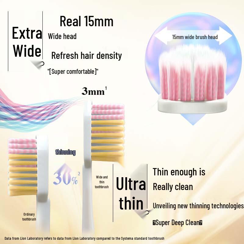 Lion Fine Tooth Clean Pearl White Soft Toothbrush