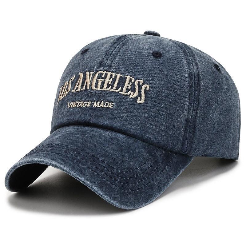 Water Washed Cotton Letter Embroidery Casual Baseball Hat For Sunshade And Daily Wear