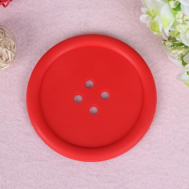 Многоцветные силиконовые подставки под стакан Милые разноцветные пуговицы Подставки под чашки Подушка Держатель для стакана Коврик под стакан Коврики Кофейная подставка