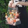 Custom Portable Transparent Acrylic Flower Gift Box