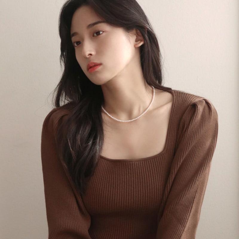 Less is more 14K goldfilled 4mm pearl necklace