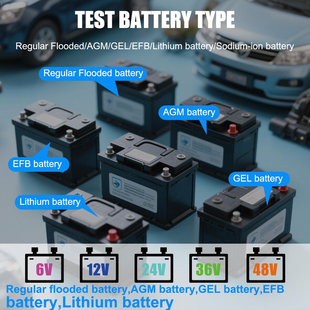 Lancol MDXT600 Car Battery Tester 12V Load Testers with Colorful LCD Screen 40-2000 CCA  Alternator Charging & Cranking System