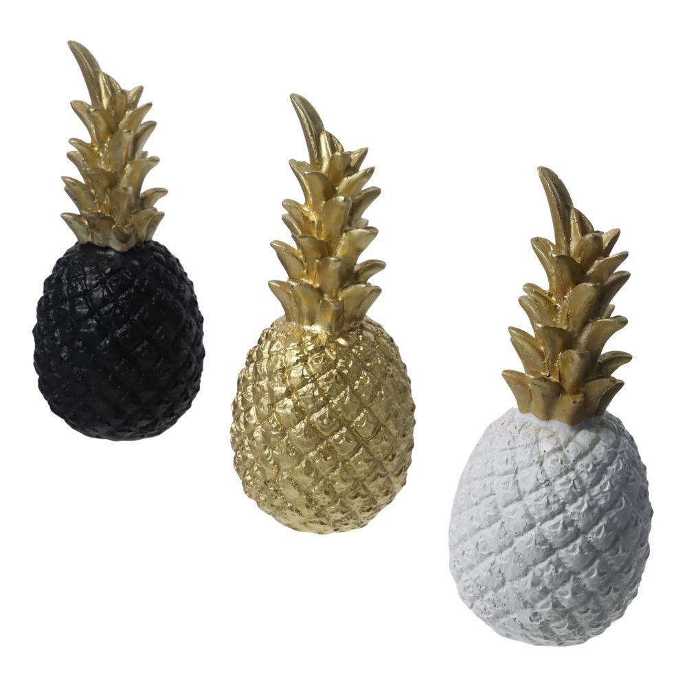 White/Black/Gold Pineapple Resin Decoration Resin Pineapple Craft Ornaments Resin Crafts  Office