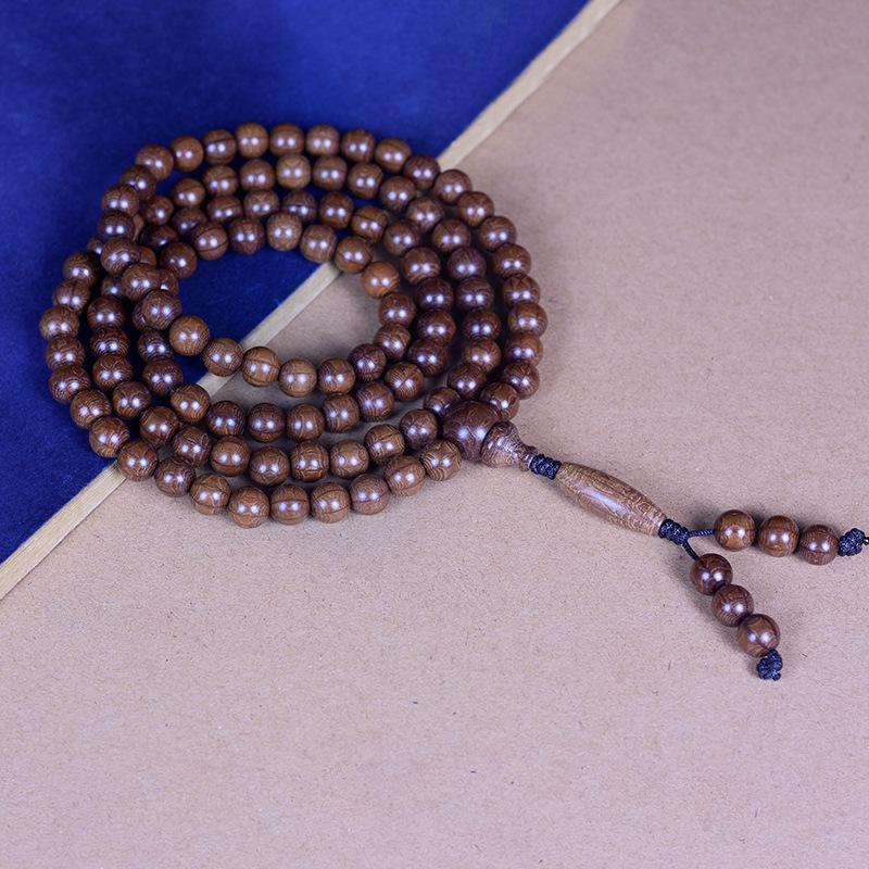 Бутик Шестисторонний Браслет из Дерева Старый Материал, Дерево, Покоряющее Дракона, Дерево Девяти Путей Вэньвань Деревянные Бусины Будды, Чётки