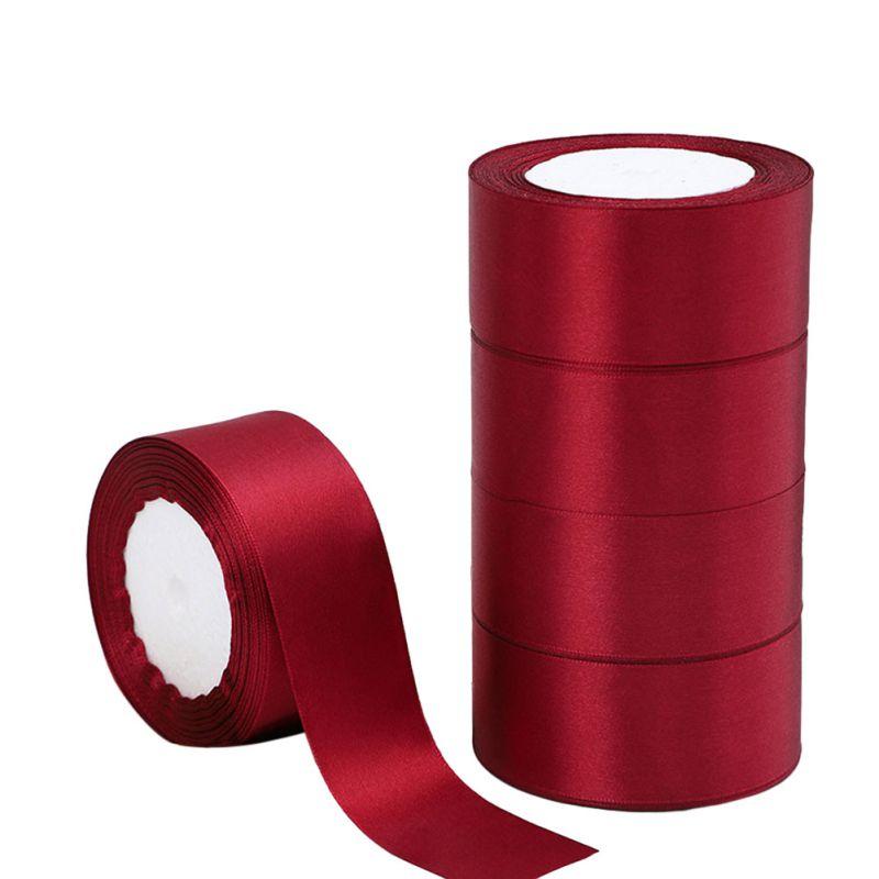 22 метра/рулон 4 см атласная лента для поделок бант подарочная упаковка банты изготовление цветочных букетов своими руками венки вечеринка свадебный декор