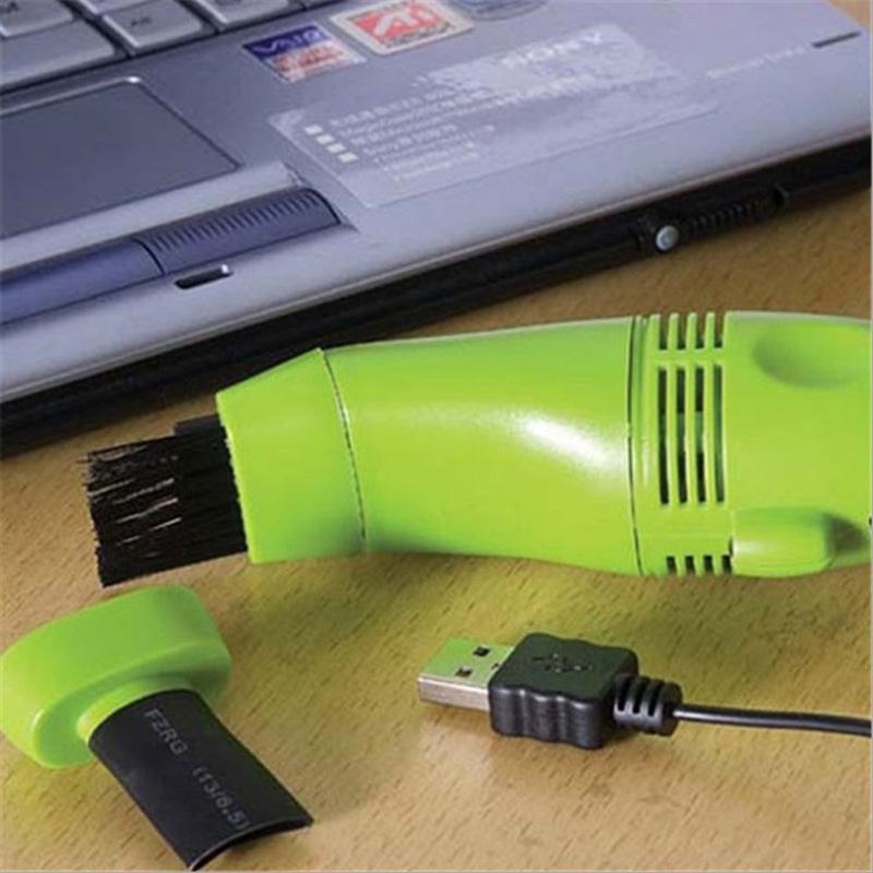 USB-пылесос для клавиатуры Компьютерный пылесос для клавиатуры Портативный мини-ручной набор для чистки пыли щеткой для ПК и ноутбука