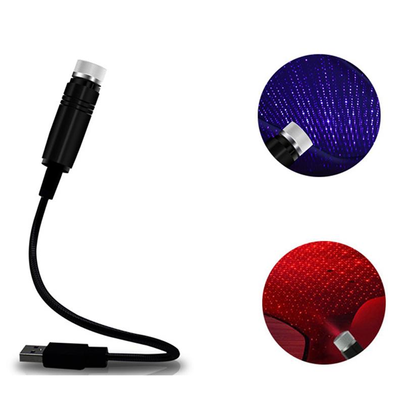 1X Романтический светодиодный ночник со звездным небом 5 В с питанием от USB, проектор звезд галактики для потолка автомобиля, декора крыши комнаты, Plug and Play