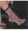 2022 Women's Mesh Rhinestone Over-the-Knee High Heel Boots Sandals