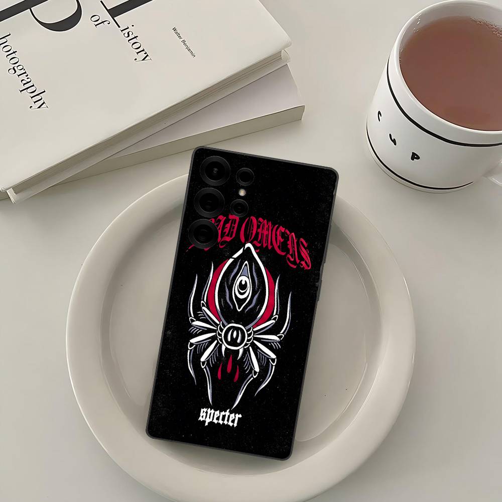 Чехол для телефона музыкальной группы Bad Omens для Samsung S 24 Fe 25 Ultra Plus 20 Lite 21 30 22 23 24 22 Ultra 5G Fundas