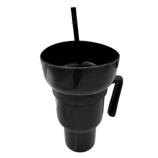 Snack And Drink Cup with Straw Lightweight Stadium Tumbler Portable