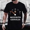Fashion Casual T-Shirt NECESITO CERVEZA Printed Mens T-Shirt Fashion T-Shirt Summer Beer T-Shirt Fashion Casual Top