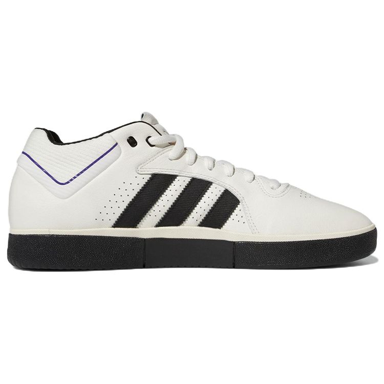 adidas Tyshawn White Black Мужские кроссовки Cloud-White Core-Black Collegiate-Purple GY6950