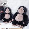Three Dimensional Animal Decor Plush Gorilla Doll, Realistic Stuffed Toy for Kids, Soft Fluffy Cute Pillow Kids Orangutan Plushie with Thick Long Fur,