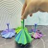 1PCS 3D Printed Decagonal Fingertip Decompression Soothing Toy with Handle To Expand Sensory Decompression Star-shaped Novelty Gyro