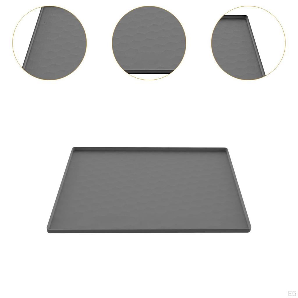 Мини-коврик для холодильника, поддон для сбора капель в морозильной камере, противоскользящий, для дома, предотвращает разливы, многофункциональный, моющийся