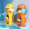 Bath Toys 1PCS Baby Bath Revolving Windmill Duck Watermill Bathroom Water Play Toys Holiday Gifts